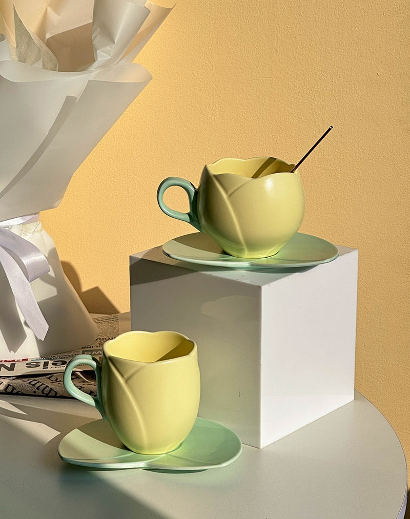 Keramiktasse für Frühstück Kaffee Milch