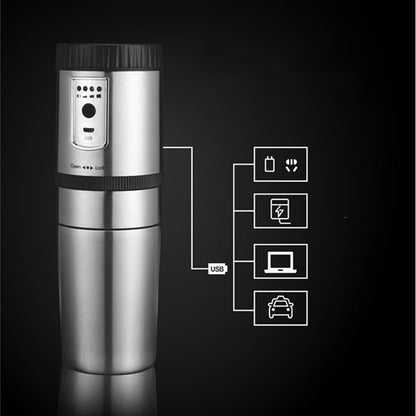 Elektrische tragbare Kaffeemühle aus Edelstahl